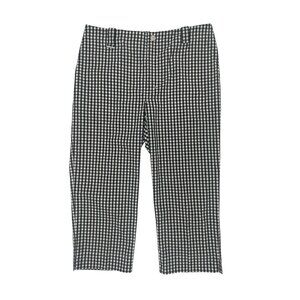Lauren Ralph Lauren Active B+W Gingham Ankle Pants Stretch Size 12 x 21” Inseam